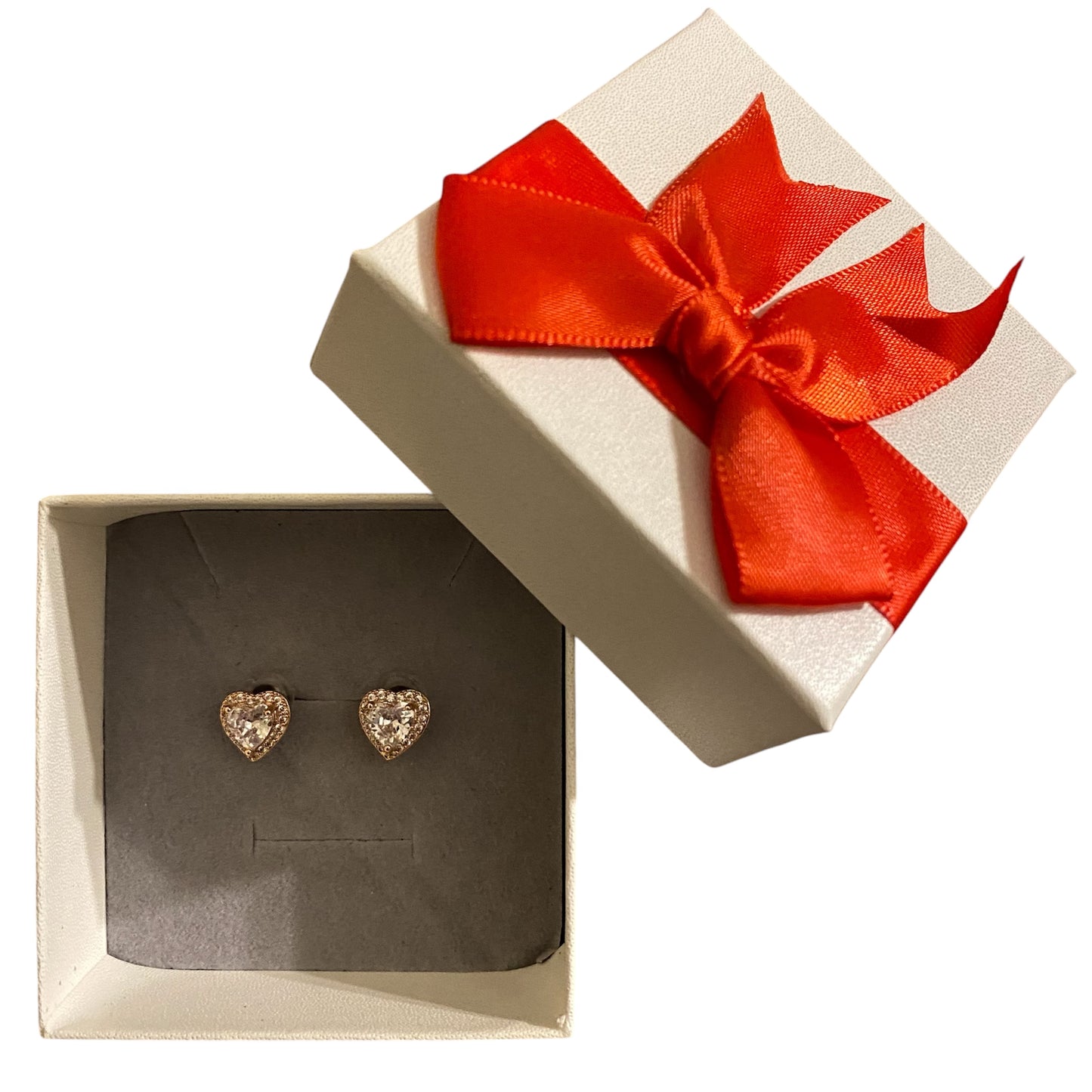 Women’s Heart Stud Earrings | Silver & Emerald