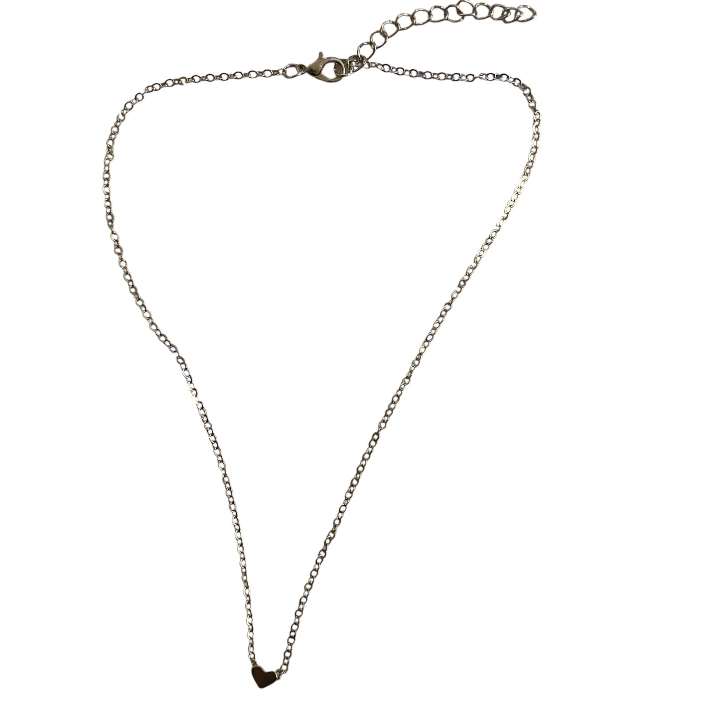 Women’s Heart Shaped Adjustable Necklace | Silver & Gold