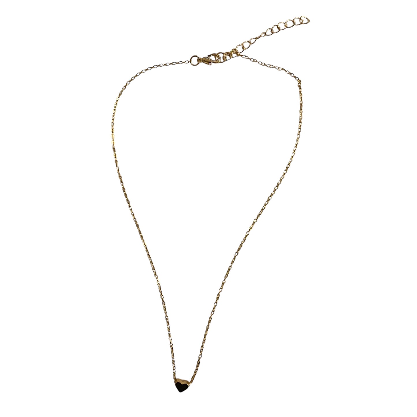 Women’s Heart Shaped Adjustable Necklace | Silver & Gold